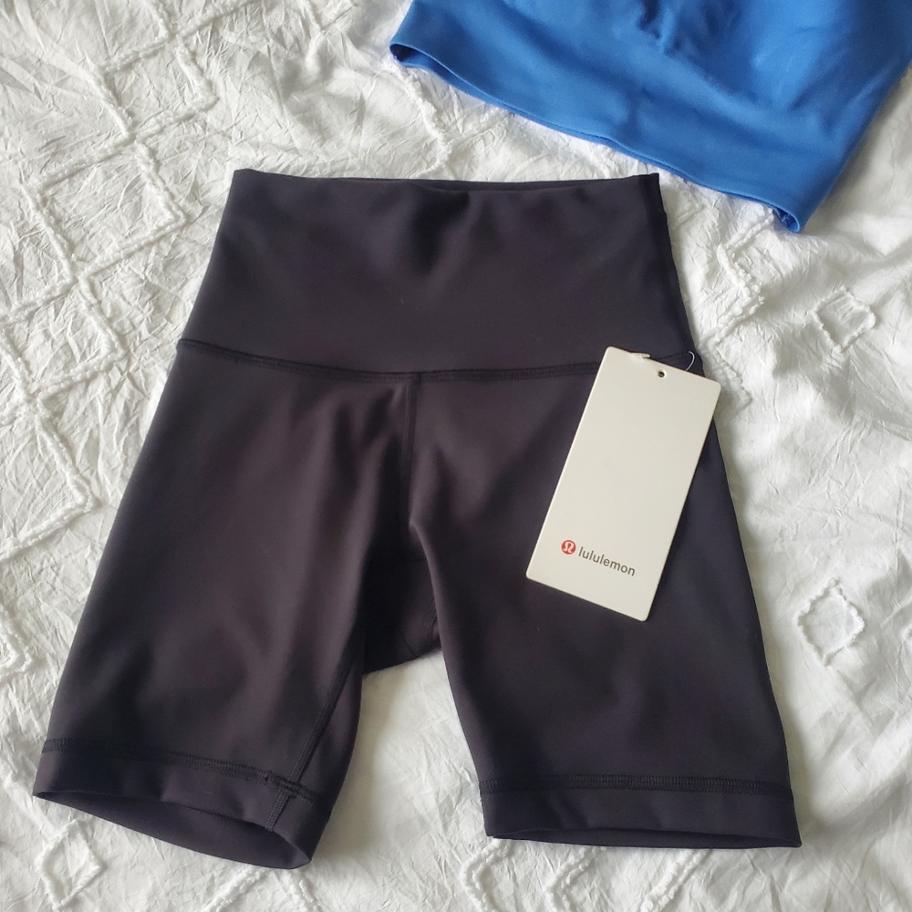 LULULEMON Black Wunder Train HR 6" Shorts